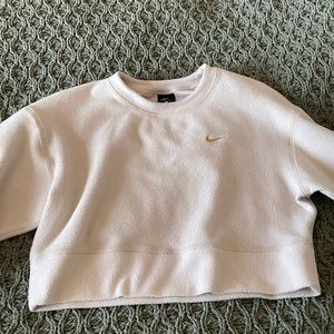 Nike Cropped Cream Crewneck